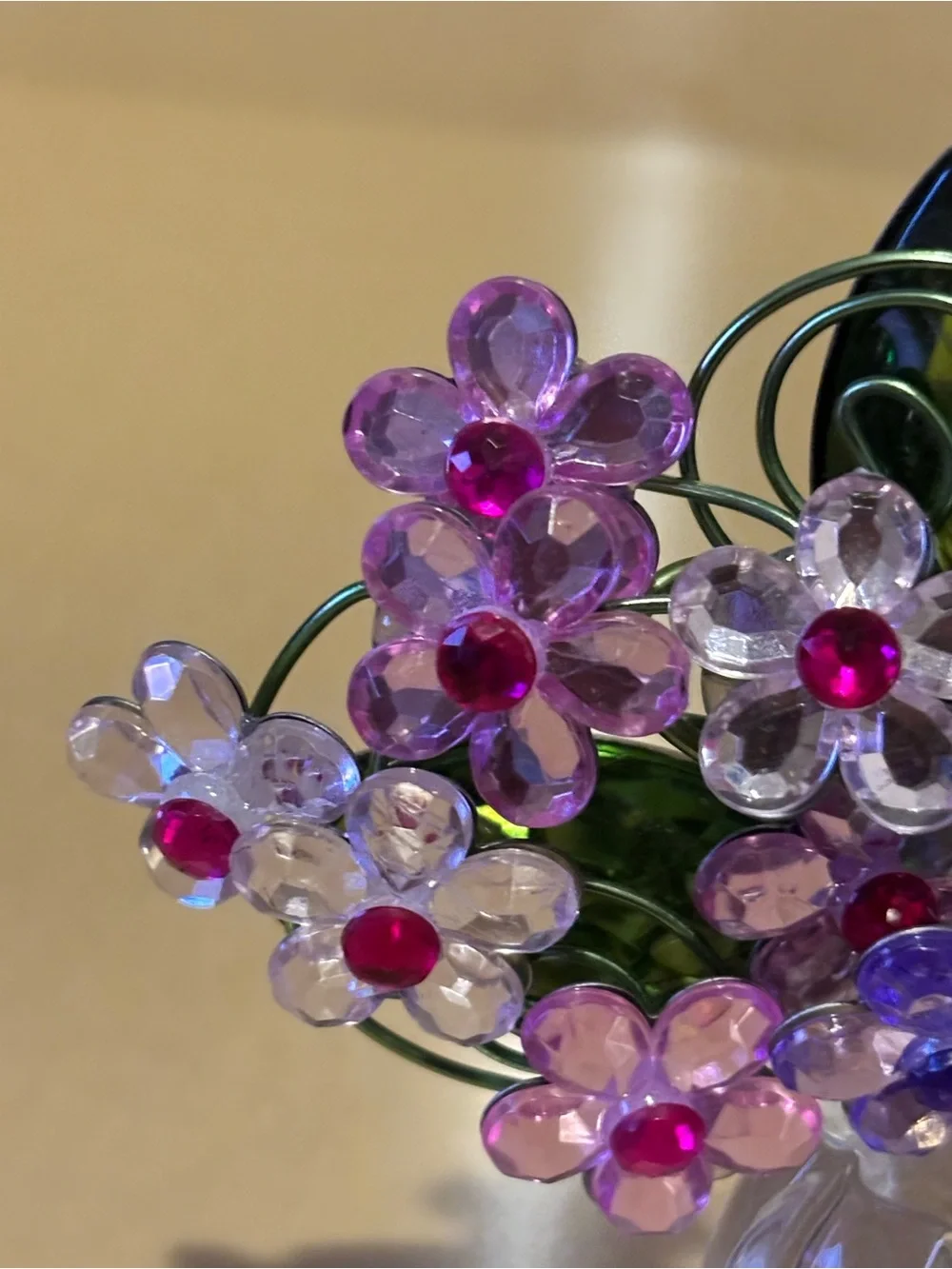 Acrylic Floral Decorative Piece